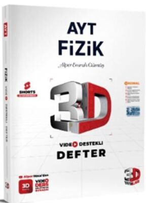 3D Yayınları AYT Fizik Video Destekli Defter - 1