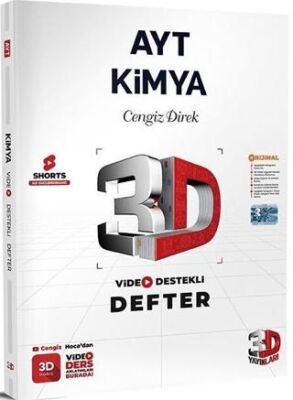 3D Yayınları AYT Kimya Video Destekli Defter - 1