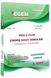 3. Sınıf 5. Yarıyıl Uluslararası İlişkiler Güz Dönemi Konu Anlatımlı Soru Bankası Kod 703 - Egem Eğitim Yayınları