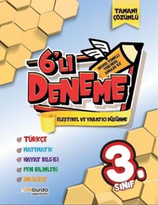 ONburda Yayınları 3. Sınıf Beceri Temelli Yeni Nesil Sorularla 6`lı Deneme Seti - 1