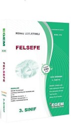 3. Sınıf 5. Yarıyıl Felsefe Konu Anlatımlı Soru Bankası Kod 319 - Egem Eğitim Yayınları