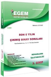 3. Sınıf Konaklama İşletmeciliği Son 6 Yılın Çıkmış Sınav Soruları - Kod C308 - Egem Eğitim Yayınları