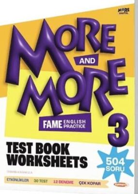 3. Sınıf More And More Worksheets Test Book kapağı