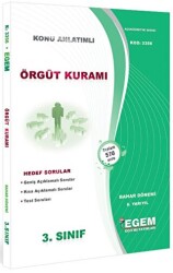 3. Sınıf 6. Yarıyıl Konu Anlatımlı Örgüt Kuramı - Kod 3356 - Egem Eğitim Yayınları