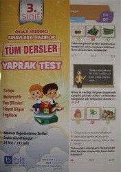 3. Sınıf Tüm Dersler Yaprak Test - Bulut Eğitim ve Kültür Yayınları
