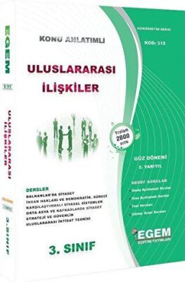 3. Sınıf 5. Yarıyıl Uluslararası İlişkiler Konu Anlatımlı Soru Bankası Kod 315 - 1
