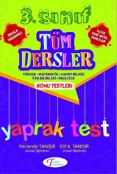 3. Sınıf Tüm Dersler Konu Testleri Test - Tanışır Yayınları