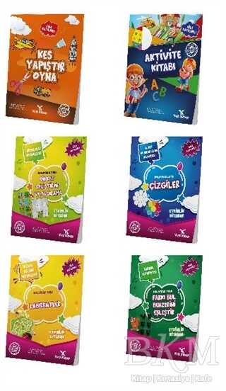 4-6 Yaş Okul Öncesi Evde Etkinlik Seti 6 Kitap - Yeti Kitap