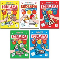 4-6 Yaş Oyunlarla Kodlama Etkinlikleri Seti - 5 Kitap - Harika Çocuk Yayınları