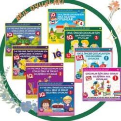 3-4-5-6-7 Yaş ve Üzeri Çocuklar İçin IQ Zeka Geliştiren Akıl Oyunları 8 Kitap Takım - Ekinoks Yayın Grubu