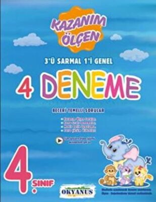 Okyanus Yayınları 4. Sınıf Kazanım Ölçen 4 Deneme - 1