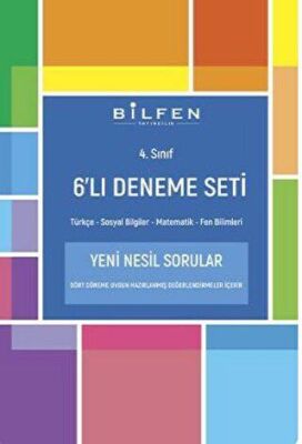 Bilfen Yayıncılık 4. Sınıf 6`lı Deneme Seti - 1