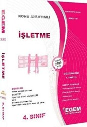 4. Sınıf İşletme Konu Anlatımlı Soru Bankası Güz Dönemi 7.Yarıyıl 411 - Egem Eğitim Yayınları