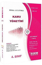 4. Sınıf 7. Yarıyıl Kamu Yönetimi Hedef Sorular Kod 412 - Egem Eğitim Yayınları