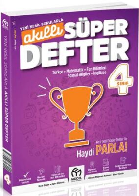 Model Eğitim Yayıncılık 4. Sınıf Akıllı Süper Defter Tüm Dersler - 1