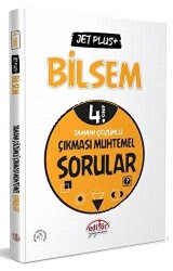 Editör Yayınevi 4. Sınıf Bilsem Jet Plus+ Tamamı Çözümlü Çıkması Muhtemel Sorular - - Editör Yayınevi
