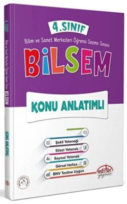 Editör Yayınevi 4. Sınıf Bilsem Konu Anlatımlı - - 1