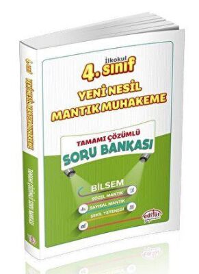 Editör Yayınevi 4. Sınıf Yeni Nesil Mantık Muhakeme Tamamı Çözümlü Soru Bankası - 1