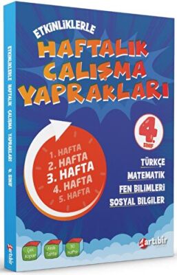 Artı Bir Yayınları 4. Sınıf Etkinliklerle Haftalık Çalışma Yaprakları - 1