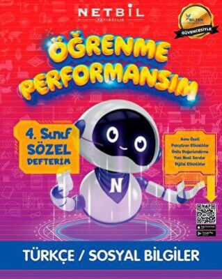 Netbil Yayıncılık 4. Sınıf Öğrenme Performansım Sözel Defterim - 1