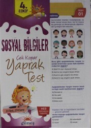 Güneş Yayın Dağıtım 4. Sınıf Sosyal Bilgiler Çek Kopar Yaprak Test - Güneş Yayın Dağıtım