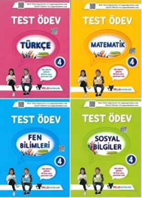 Proje Yayınları 4. Sınıf Test Ödev Seti 4 Kitap - 1