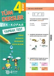 4. Sınıf Tüm Dersler Çek-Kopar Yaprak Test - 4 Adım Yayınları