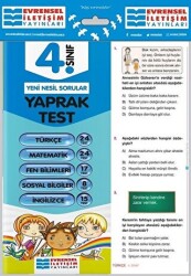 4. Sınıf Tüm Dersler Yaprak Test - Evrensel İletişim Yayınları