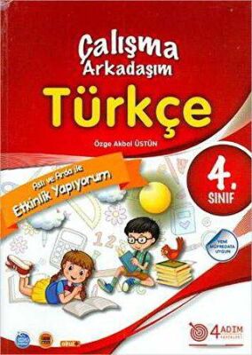 4 Adım Yayınları 4. Sınıf Türkçe Çalışma Arkadaşım kapağı
