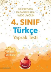 Nartest Yayınevi 4. Sınıf Türkçe Yaprak Testi - Nartest Yayınevi