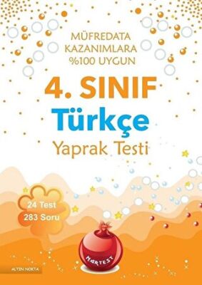 Nartest Yayınevi 4. Sınıf Türkçe Yaprak Testi - 1