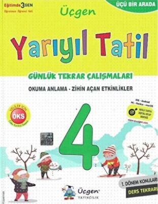 Üçgen Yayıncılık 4. Sınıf Yarıyıl Tatil Günlük Tekrar Çalışmaları - 1