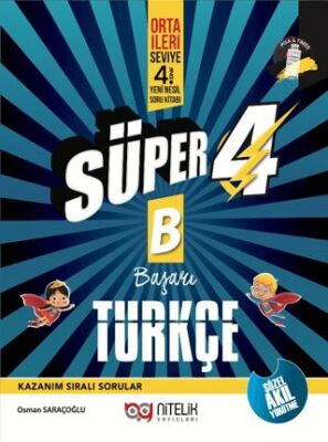 4. Sınıf Yeni Nesil Süper Türkçe B Soru Kitabı - 1