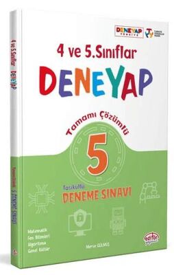 Editör Yayınevi 4. ve 5. Sınıf Tüm Dersler Deneyap 5 Fasiküllü Deneme Çözümlü Editör Yayınları