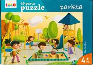 40 Parça Yer Puzzle- Parkta