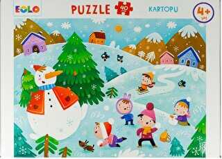 40 Parça Yer Puzzle – Kartopu - Eolo Yayıncılık