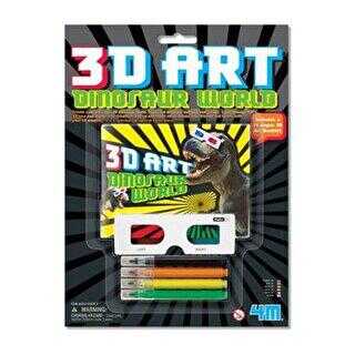 4M 3D Art Dinosaur World 3D Dinazor Kitabı