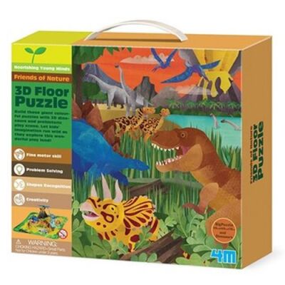 4M 3D Puzzles Dinosaurs 3D Yapboz Dinozorlar - 4