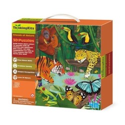 4M 3D Puzzles Rainforest 3D Yapboz Yağmur Ormanı - 4M