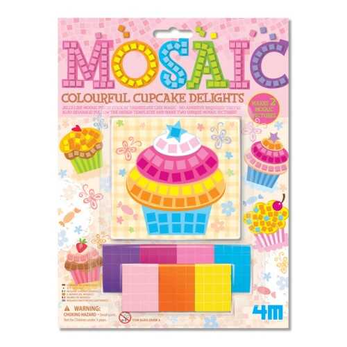 4M Mosaic Colourful Cupcake Delights Top Kek Mozaik