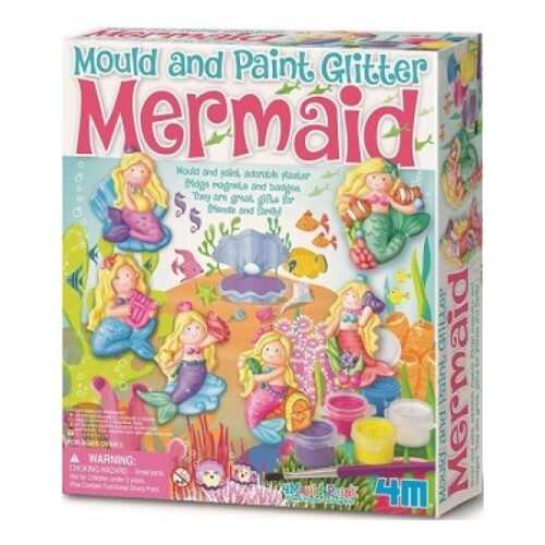 4M Mould & Paint Glitter Mermaid Kalıp Boyama Işıltılı Denizkızı