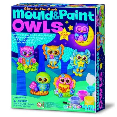 4M Mould & Paint Owl Kalıp ve Boyama Parlayan Baykuşlar
