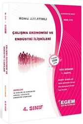 4. Sınıf 7. Yarıyıl Çalışma Ekonomisi ve Endüstri İlişkileri Konu Anlatımlı Soru Bankası Kod 416 - Egem Eğitim Yayınları
