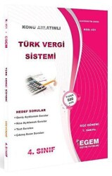 4. Sınıf 7. Yarıyıl Türk Vergi Sistemi Hedef Sorular Kod 451 - Egem Eğitim Yayınları