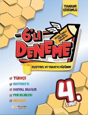 ONburda Yayınları 4. Sınıf Beceri Temelli Yeni Nesil Sorularla 6`lı Deneme Seti - 1