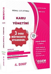 4. Sınıf 8. Yarıyıl Konu Anlatımlı Kamu Yönetimi - Kod 4412 - Egem Eğitim Yayınları