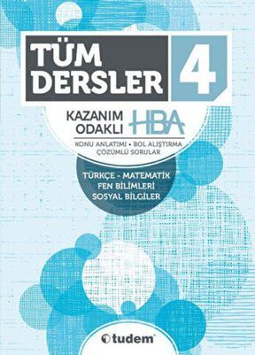 Tudem Yayınları - Bayilik 4. Sınıf Tüm Dersler Kazanım Odaklı HBA - 1