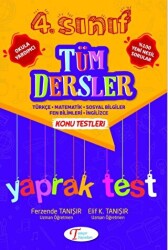 4. Sınıf Tüm Dersler Konu Testleri Test - Tanışır Yayınları