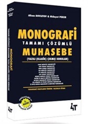4T Yayınları Monografi Tamamı Çözümlü Muhasebe Yazılı Sorular 4T Yayınları 2022 - 4T Yayınları
