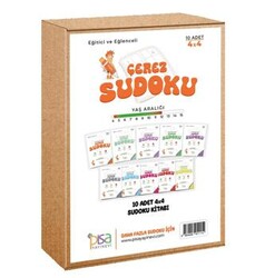 4x4 Eğitici ve Eğlenceli 10 Adet Çerez Sudoku Set - Pisa Yayınevi
